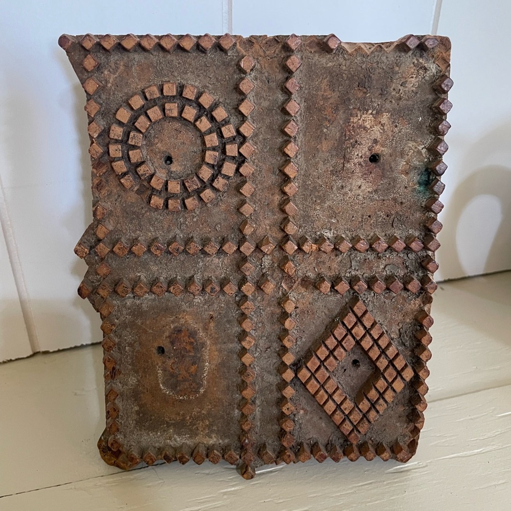 Antique Wooden Textile Stamp